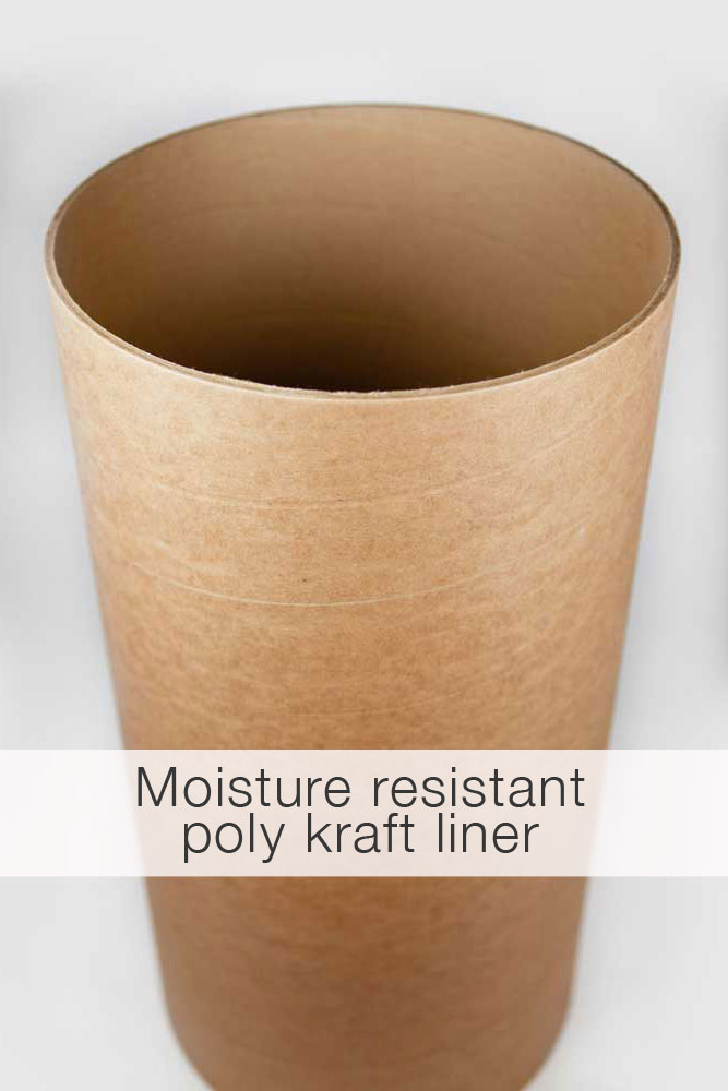 Sustainable round cardboard tubes